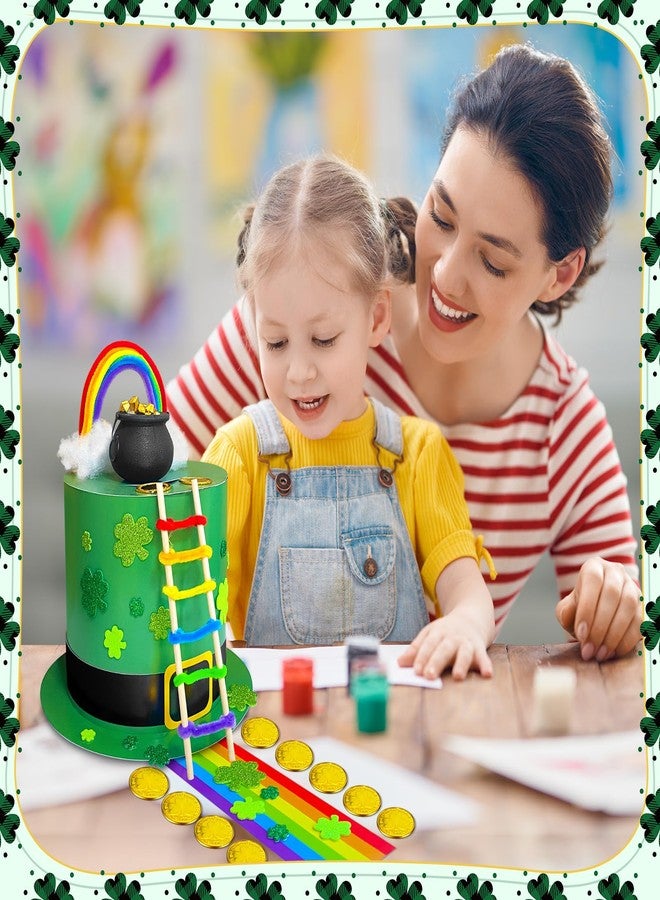 Bailiyake St. Patrick's Day DIY Leprechaun Trap Kit St Patricks Day Party Decorations DIY to Catch a Leprechaun Trap Craft Set for Classroom Home Rainbow Irish Shamrock Party Supplies - Image 5